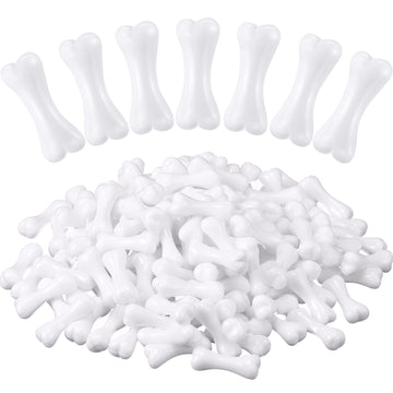 300 Pcs Plastic Bones Mini Skeleton Bones White Fake Bones Small Human Caveman Bones Miniatures For Crafts Decor Skeleton Costume Women Men