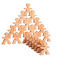 Urchaag  Wooden Flock Builder Game For Creative Kids With Interlock Men Shaped 21 Block Pieces, EcoFriendly Learning & Educati