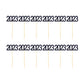 Merishopp 12Pcs 2023 Cupcake Topper Glitter For Party Decor Birthday Theme Supplies Black | Greeting Cards & Party Supply | Part