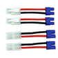 2Pairs Tamiya Connector To Ec3 Plugs Adapter Male Female W/14Awg Gauge Silicone Cable Wire For Rc Lipo Battery Charger Esc