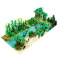 Rcomg Jungle Rainforest Building Blocks Toy, Garden Park Forest Bricks Accessories Plants Animals Tree Flowers Building Kit (Wit