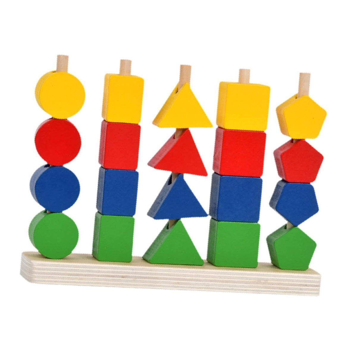 Atorse Montessori Toys Set Learning Activities Playing Wooden Beads Sequencing Toys