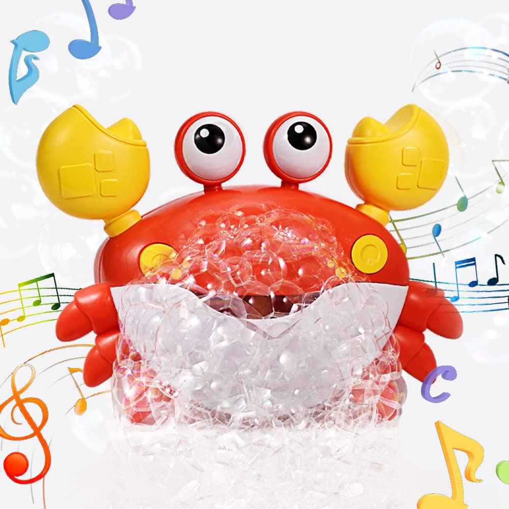Crabby Bubble Bath Toy For Toddlers - Automatic Bubble Maker With 12 Children'S Songs - Sing-Along Bath Bubble Machine For Baby,
