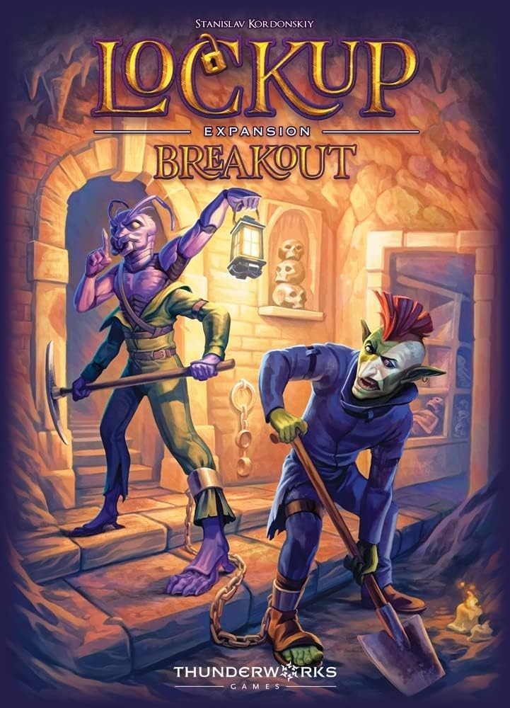 Thunderworks Games - Lockup: Breakout | Board Game Expansion | Fantasy Jail Break | Worker Placement Strategy | World of Ulos | Ages 14+ | Family Game for 1-5 Players | 45-90 Minutes