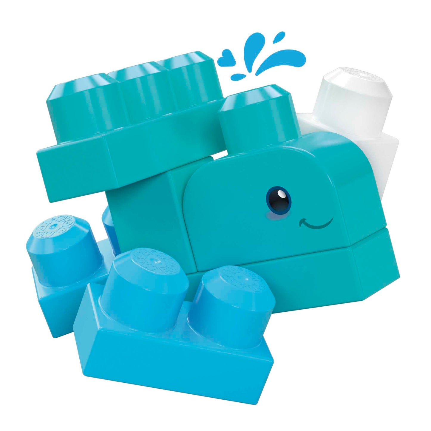 MEGA BLOKS Fisher-Price Toddler Building Blocks Toy Set, Green Town Ocean Time Clean Up with 70 Pieces, 3 Figures, Ages 1+ Years