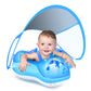 Laycol Baby Swimming Float Inflatable Baby Pool Float Ring Newest With Sun Protection Canopy,Add Tail No Flip Over For Age Of 3-