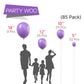 Partywoo Lavender Balloons, 85 Pcs Light Purple Balloons Different Sizes Pack Of 18 Inch 12 Inch 10 Inch 5 Inch Purple Balloons For Balloon Garland Or Balloon Arch As Party Decorations, Purple-Y15