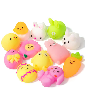 Mr. Pen- Easter Squishy Toys for Kids, 12 Pack, 12 Designs of Easter Squishies for Kids