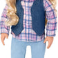 Our Generation - 18-inch Cowgirl Doll - Lifelike Gray Eyes & Wavy Blonde Hair - Cute Plaid and Denim-Style Western Outfit - Cowb