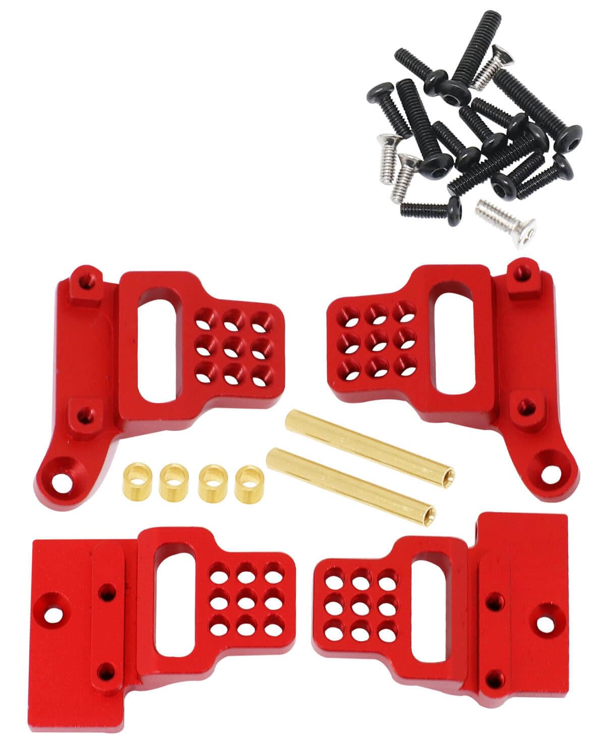 RCMYou Alloy Front Rear Shock Towers Upgrades Parts for 1/18 TRX4M, Aluminum Front Rear Adjustable Shock Towers Shock Hoops Hops