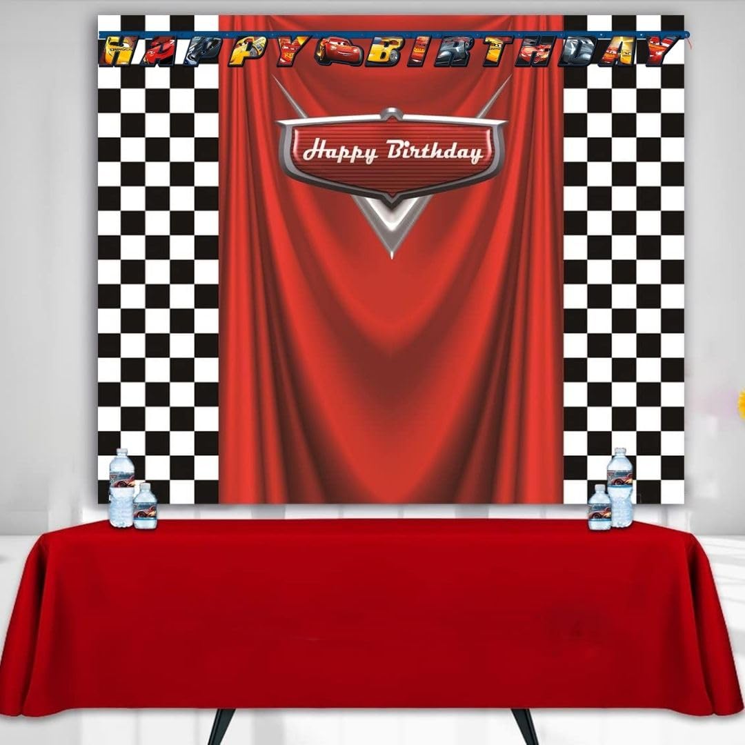 Unique Disney Cars 3 Birthday Jointed Banner - 6.2 Ft, 1 Pc
