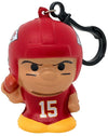 Party Animal NFL Squeezymates Kansas City Chiefs Mahomes Figurine, Team Colors, 2.5 Tall