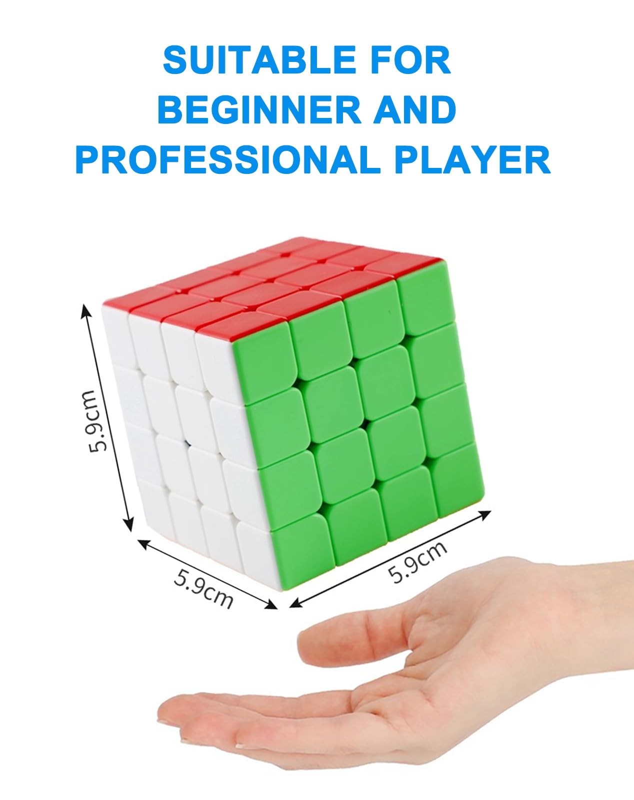 CFMOUR Speed Cube 4x4 - Moyu Meilong 4  Stickerless Magic Cubes Bundle 4x4x4- Fast Smooth Turning Vivid Colour Puzzle Game Brain Toy for Kids and mature-themed