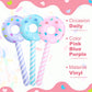 Civaner 6 Pcs Candyland Birthday Party Decoration Donut 33 Inch Lollipop Stick Inflatable Large Candy Float Donut Shape Balloon