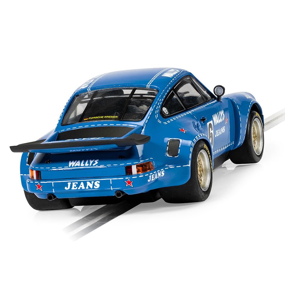 Scalextric Porsche 911 Carrera Rsr 3.0 Wally'S Jeans #6 1:32 Slot Race Car C4398