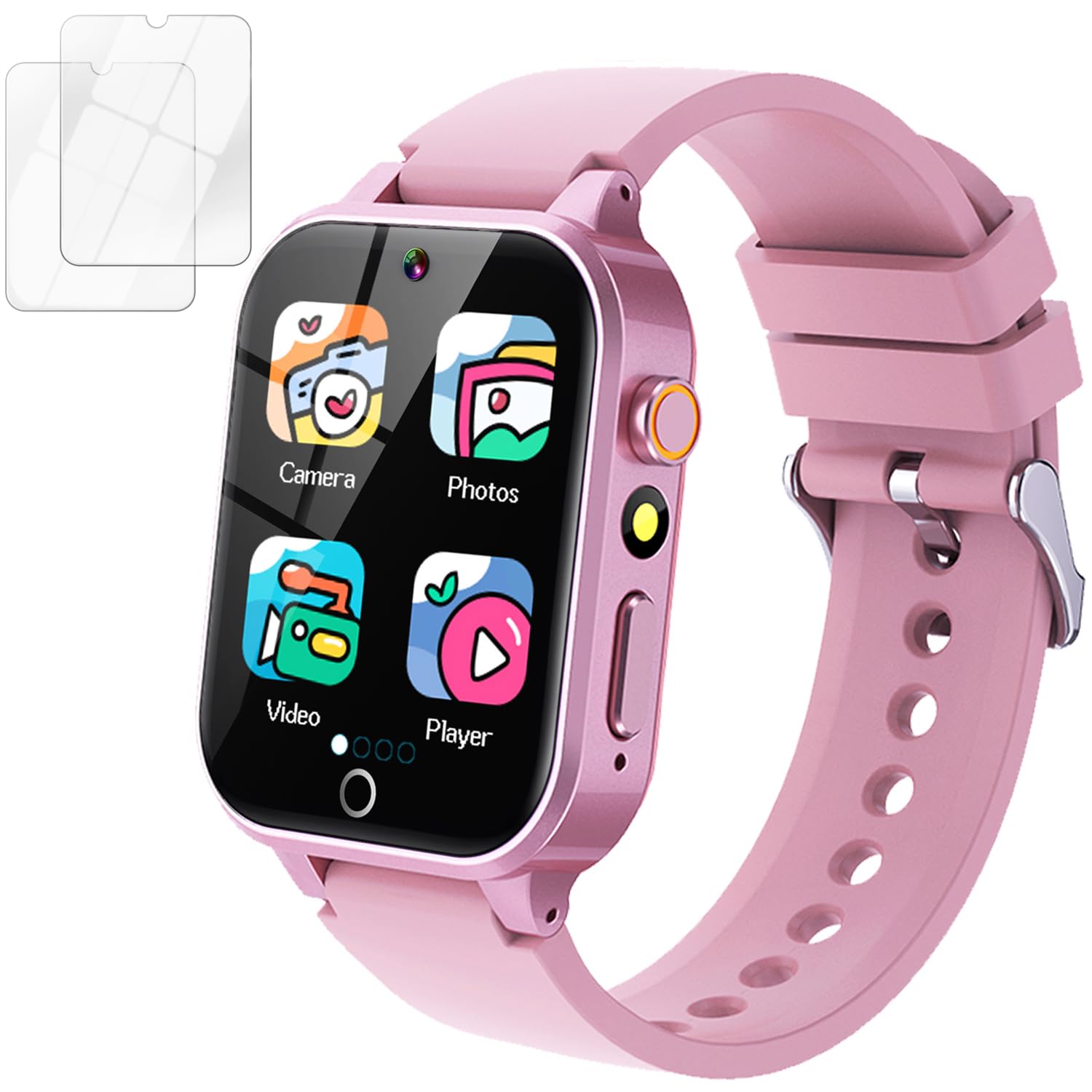 Kids Smart Watch Girls Gift For Girl Aged 6-12, Hd Touchscreen Kids Watch With 26 Games Video Camera Music Pedometer Audiostory Learn Card Educational Toys Birthday Gifts For Girls Ages 5 6 7 8 9