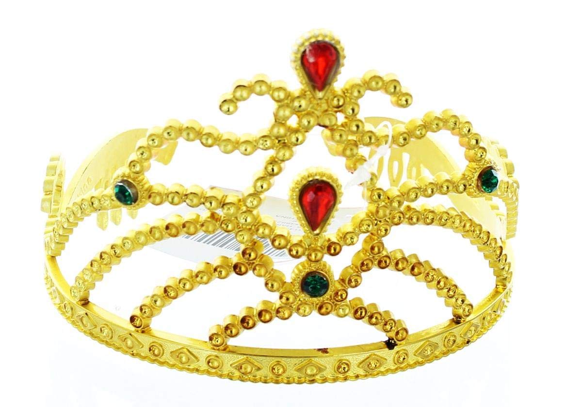 Forum Novelties Inc Sparkling Tiara with Stone Gold One Size Fits Most