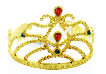 Forum Novelties Inc Sparkling Tiara with Stone Gold One Size Fits Most