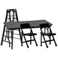 Ultimate Ladder, Table & Chairs Black Playset for Wrestling Action Figures