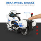 Ming You Kids Toy Motorcycle - Alloy Motorcycle Toy With Sound And Music,1:10 Scale Motorcycle Toys For Boys Age 3-7 (Bright Whi