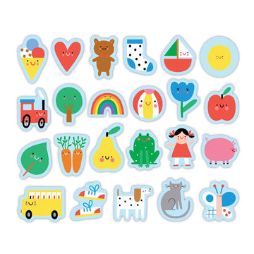 Baby'S First Words Wooden Magnetic Shapes