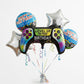 Atpata Funky Gamer Epic Birthday GAME ON! Foil Balloons (Set of 5) Video Game Theme Level Up Birthday Party  Gaming Console Sha