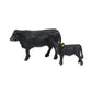 Big Country Toys Angus Cow & Calf - 1:20 Scale - Hand Painted - Farm Toys - Farm Animals
