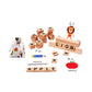 Fashion My Day Wooden Blocks Spelling Game with Flash Cards Words for Toddler Kids Gifts
