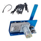 JQDML DIY Reciprocating Swing Motor, 24V, 120RPM, Adjustable Speed 20-120°, Aluminum, Model YBJ-BLUE