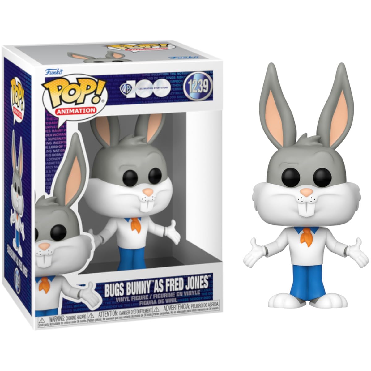Funko Pop! Animation: Wb 100 - Looney Tunes, Bugs Bunny As Fred Jones