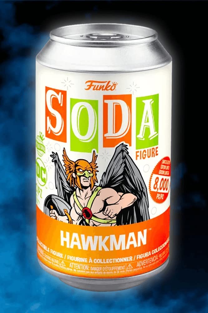 Funko Vinyl Soda Dc Comics - Hawkman Figure 8000 Made