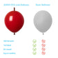 Adido Eva Link Balloons Dark Red 12 Inch Latex Quick Linkale Balloon 80 Pcs For Birthday, Halloween, Christmas, Party Festival D