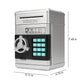 Adevena Electronic Piggy Bank, Mini Atm Password Money Bank Cash Coins Saving Box For Kids, Cartoon Safe Bank Box Perfect Toy Gifts For Boys Girls (Silvery)