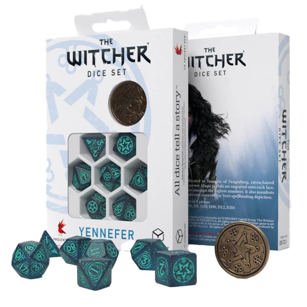 Q-Workshop Witcher Dice Set. Yennefer - Sorceress Supreme