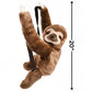 Rhode Island Novelty Plush Animal Childrens Travel And Adventure Backpack Bag - Sloth