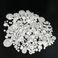 200PCS Module 0.5 Plastic Gear Single Gear Spindle Gear Small Motor Gears for DC Motor RC Car Robot DIY Model Toy Parts (White)
