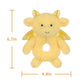 Apricot Lamb Dragon Rattle Soft Baby Rattle For Boys And Girls, Plush Stuffed Animal Rattle Toy Lovey For The Newborn, 0-3 Month