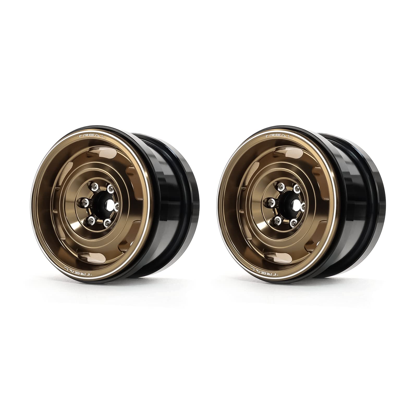 Treal Aluminium 2.2 Beadlock Wheels Rims(2) Pcs Vintage Wheel Fit Rc C ...