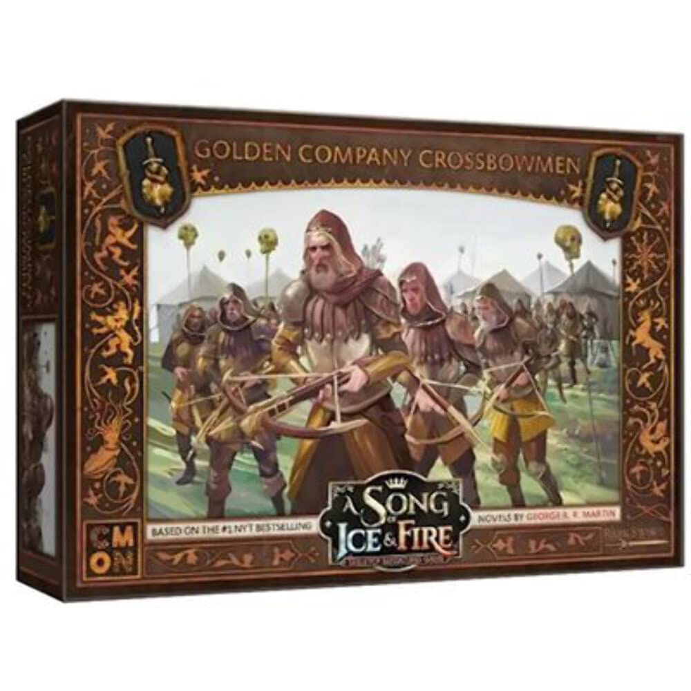 Cmon A Song Of Ice And Fire Tabletop Miniatures Game Golden Company Crossbowmen Unit Box - Deadly Mercenary Marksmen, Strategy G