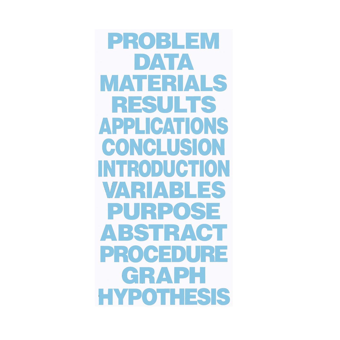 Flipside Products Sky Blue Science Fair Titles, Display Board Titles, Projects, School, Kids, Classroom, Pack of 24