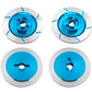 4Pcs Sharegoo Aluminum Alloy 12Mm Wheel Rim Hex Hub Brake Disc Decoration Compatible With Hsp Hpi Kyosho Traxxas Tamiya 1/10 4Wd