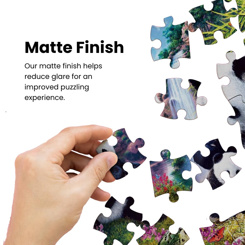 Masterpieces 500 Piece Glow In The Dark Jigsaw Puzzle For Adults, Family, Or Youth - The Woodlands - 15''X21''