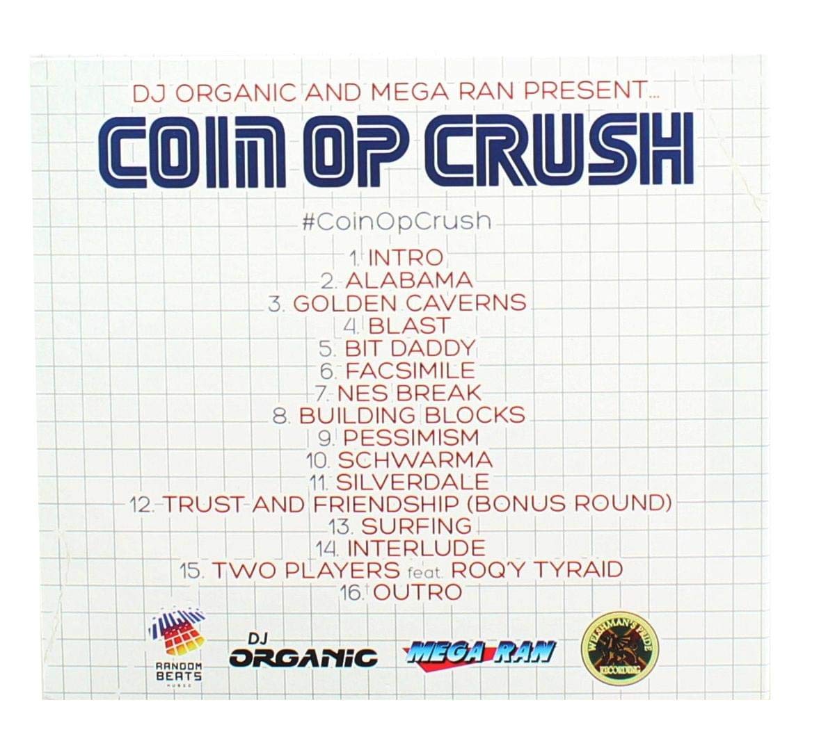 Toynk Dj Organic Mega Ran Coin Op Crush Music Cd (Arcade Block Exclusive)