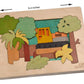 Rainforest Demolition Multilayered Wooden Puzzles For Kids | 24 Piece Jigsaw Puzzle For Kids | Learning Educational Toy And Gift For Boys Girls 3+ Years