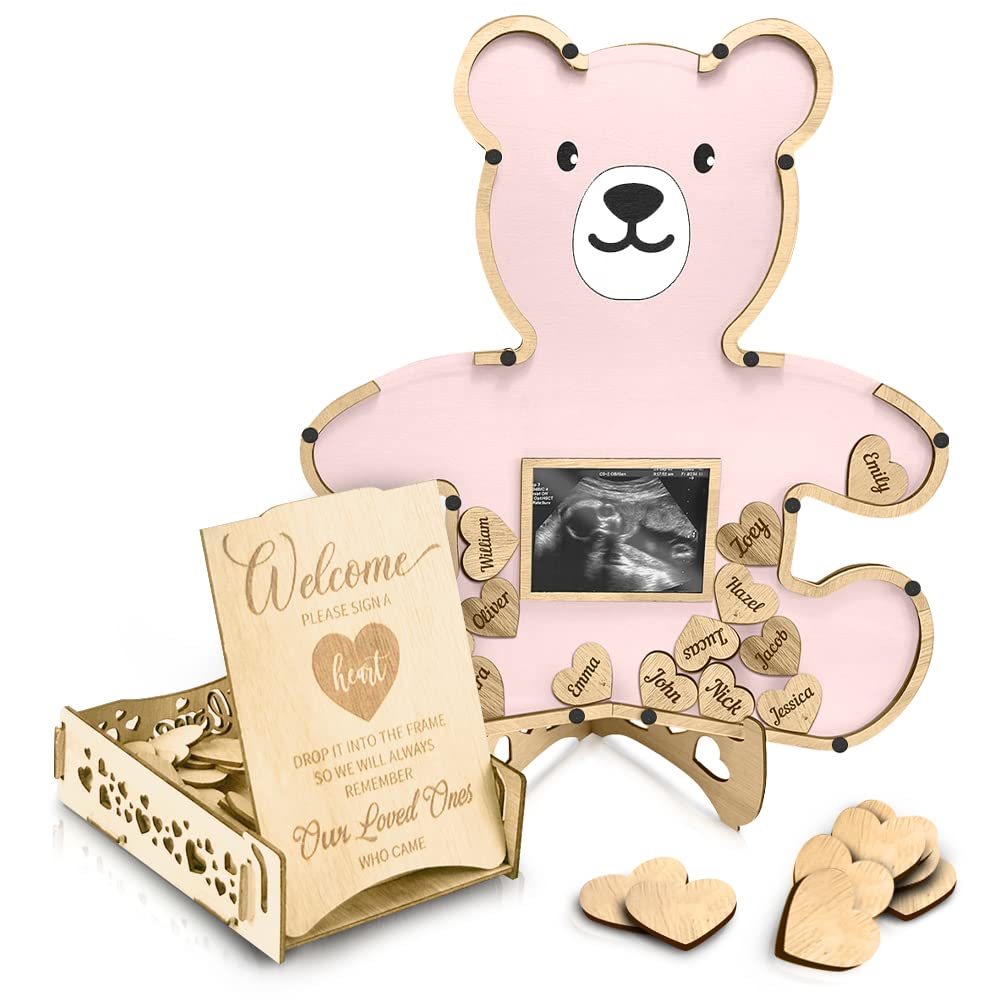 The Real Bossy Baby - Teddy Bear Baby Shower Decorations Guest Book - We Can Bearly Wait For Girl- Centerpiece - Woodland - Ultr