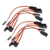 ALAMSCN 3-Pin Servo Extension Cable Cord 10cm/4'' 3.93 inch Female to Male Lead Wire Connector JR for RC Car Airplanes Remote Co