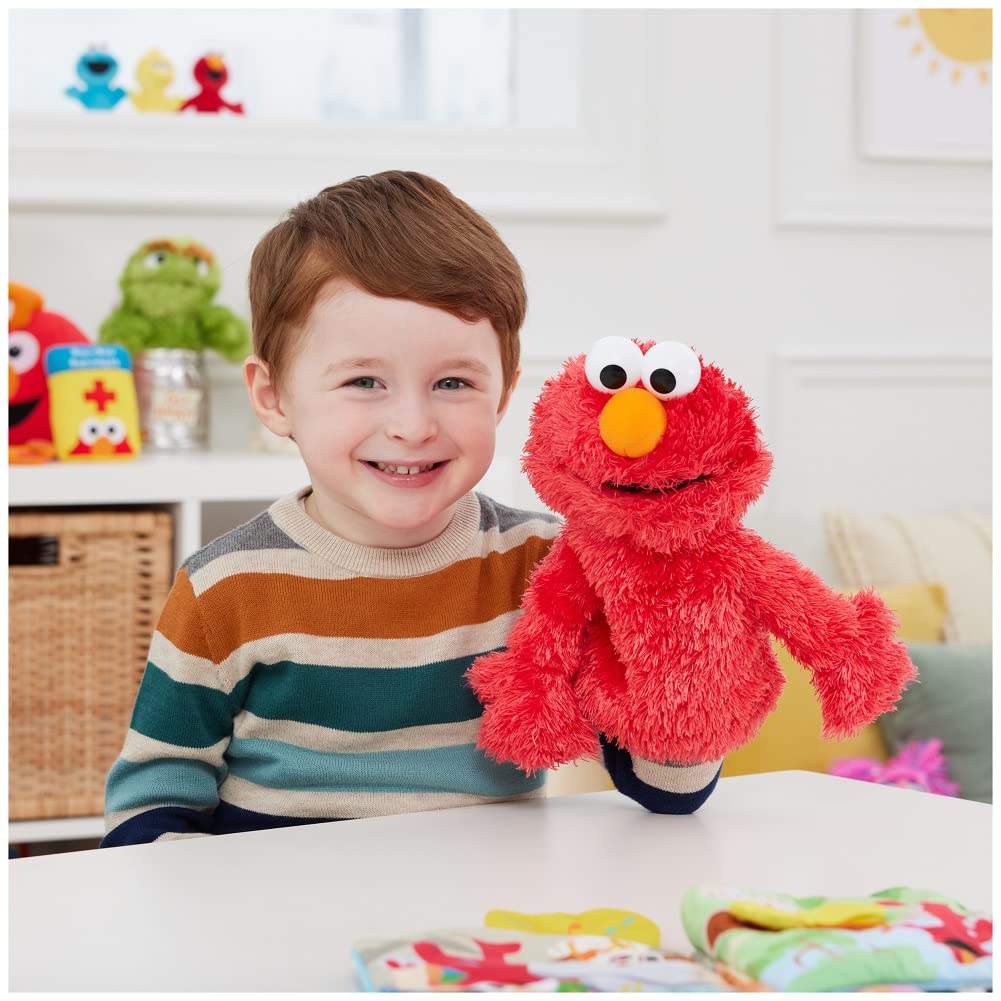 GUND Elmo Plush Hand Puppet - Premium Polyester Toy for Ages 1+, 11”, Red, Model 075854