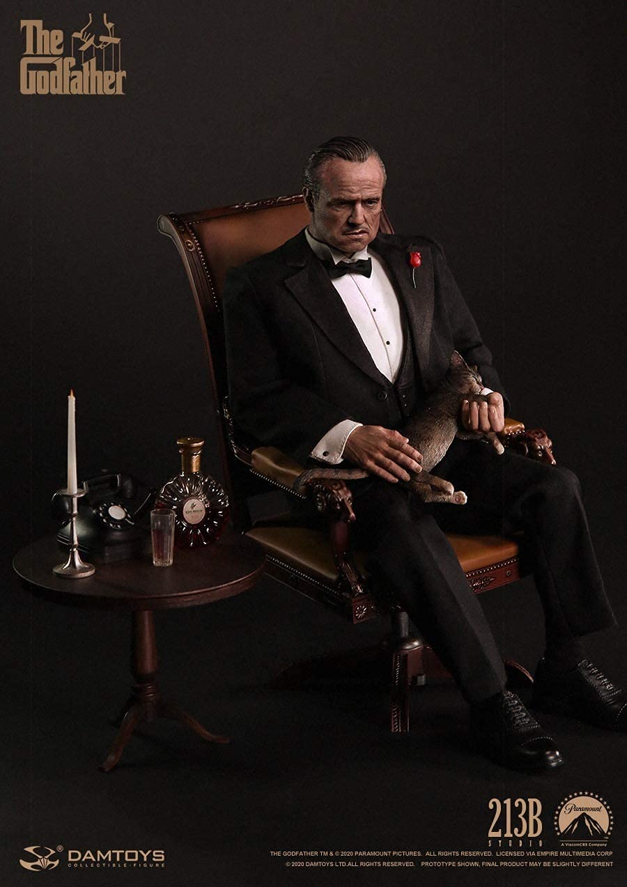 DAMTOYS 1/6 Scale The Godfather 1972 Vito Corleone Action Figure, Medium, Multicolor, Model SJYT-001