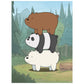 We Bare Bears Bear Stack 500 Piece Jigsaw Puzzle For Adults, 16' L X 21.5' W