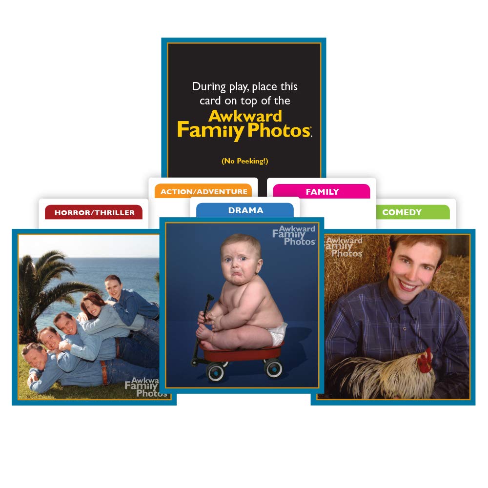 All Things Equal Awkward Family Photos Movie Caption Game - Funny Pics & Movie Lines, Original, Model 02143, Recycled Materials